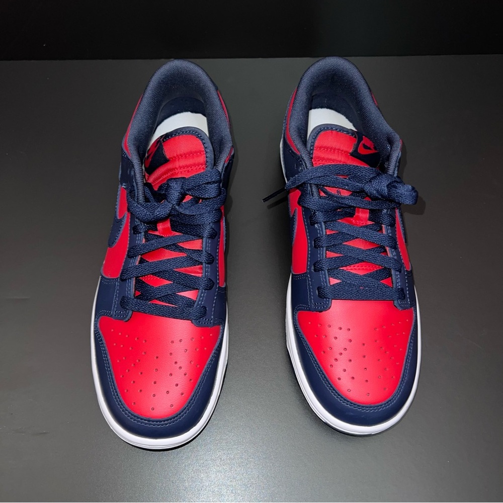 👟 Nike Dunk Low Red/Navy – Size 9.5 (DV0833-601) - Picture 4 of 10